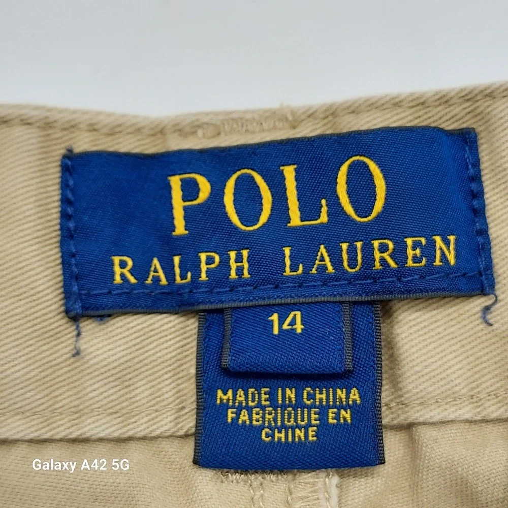 Polo Ralph Lauren Kids Khaki Flare Leg Chino Pants Size 14‎ UNISEX PANTS
